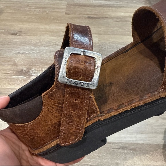 NOAT Sandals Size US/11 EU/41 Women\'s Dark Brown Leather Israel main image 11